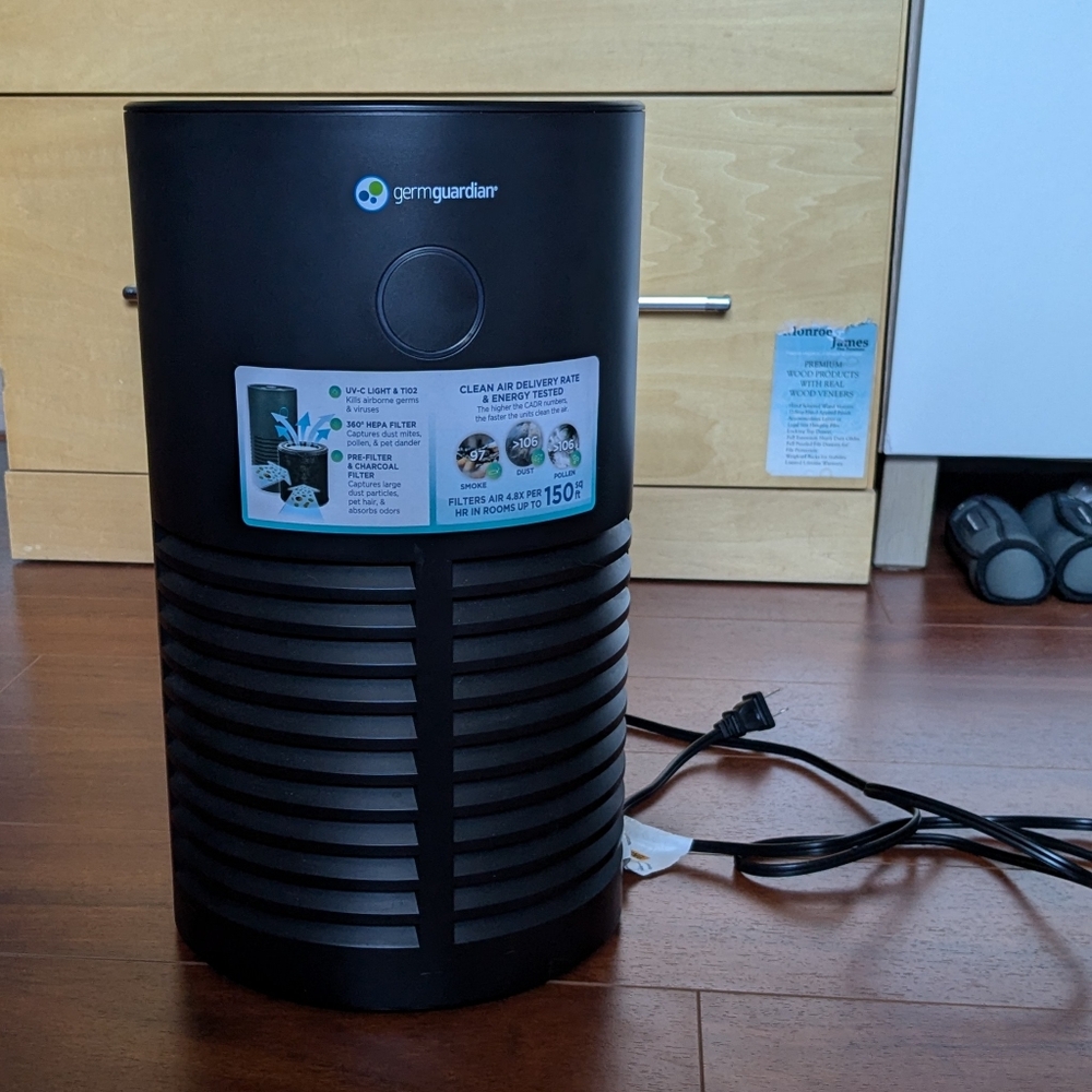 🩵 Germ Guardian 4 in 1 air purifier True HEPA filter